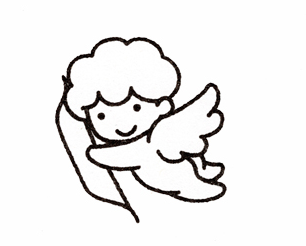 画小天使的步骤