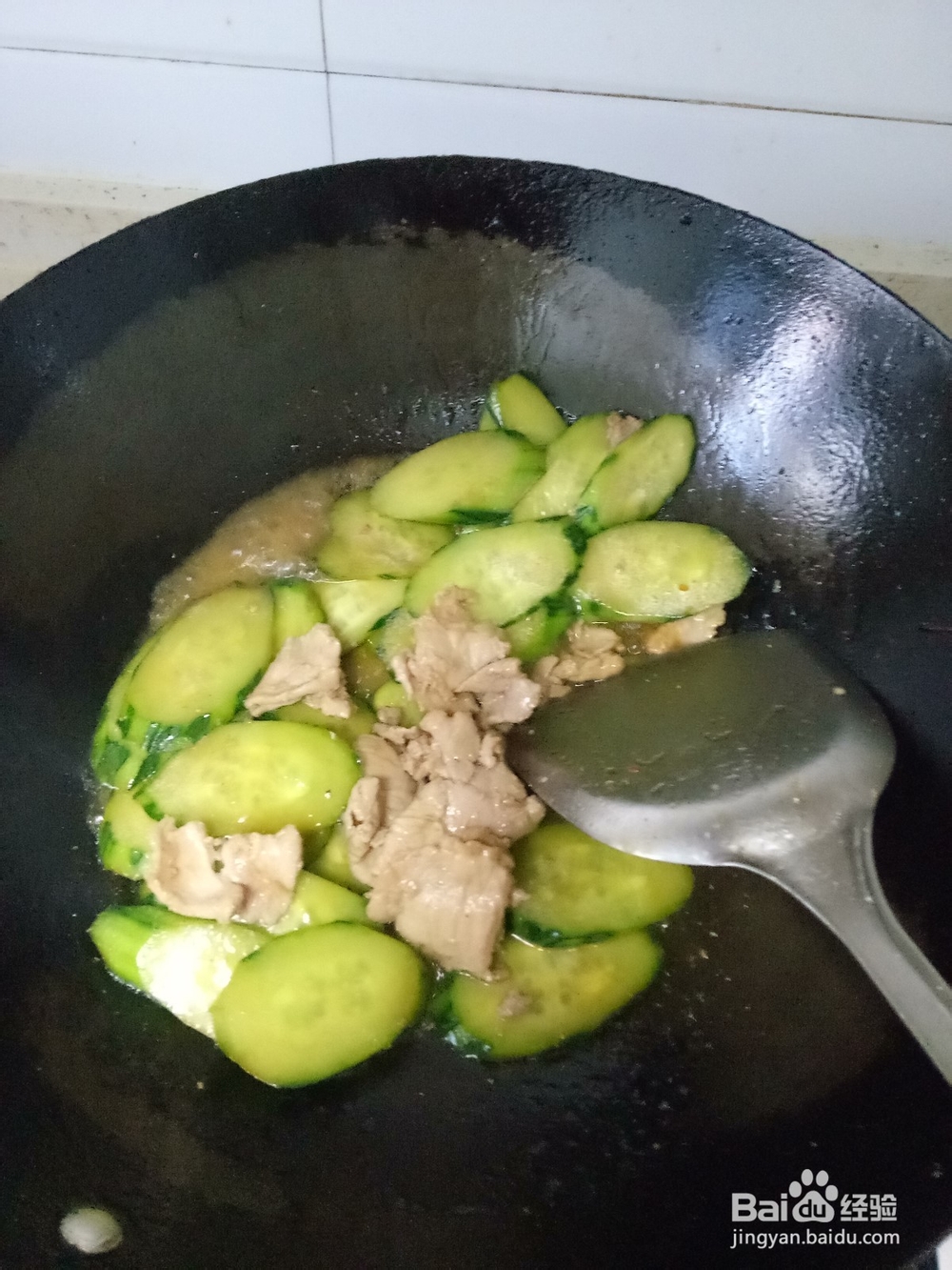 简单黄瓜炒肉片