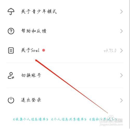 Soul软件怎么能找到隐私政策