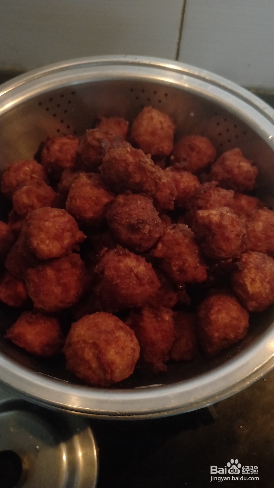 油炸小肉丸的做法