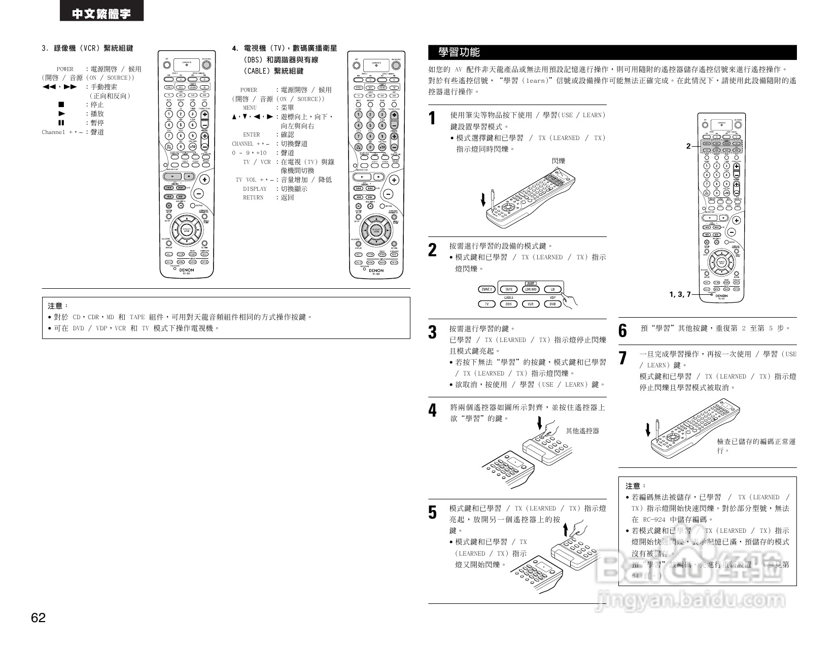 DENON AVR-2803收音环绕扩音机操作说明书:[4]