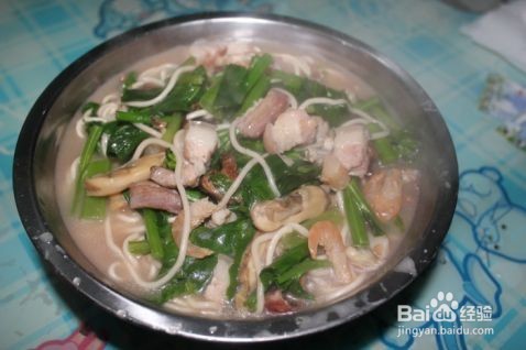 海鲜卤面的做法