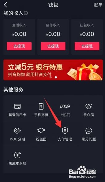 抖音支付密码在哪里设置