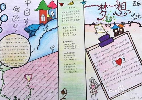 关于理想的手抄报