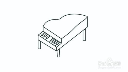 钢琴怎么画才好看