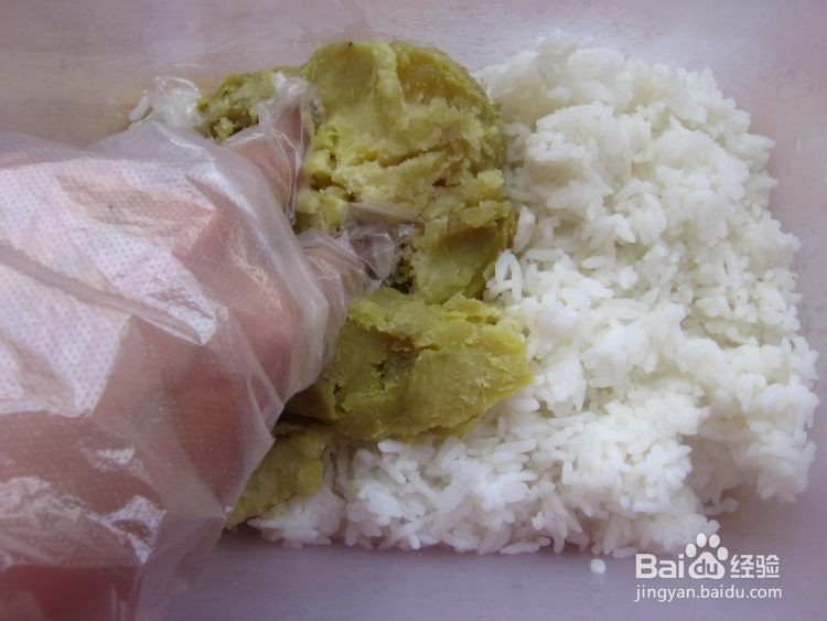 红薯米饭饼的做法