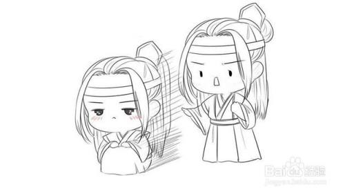 魏无羡蓝忘机怎么画才好看