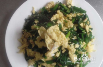 韭菜炒鸡蛋的做法