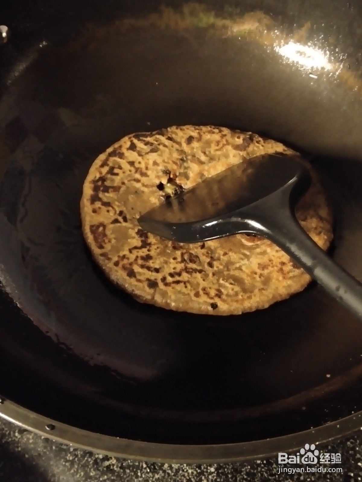 四季豆干菜荞麦饼
