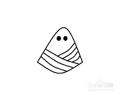 简笔画-粽子的简笔画如何画