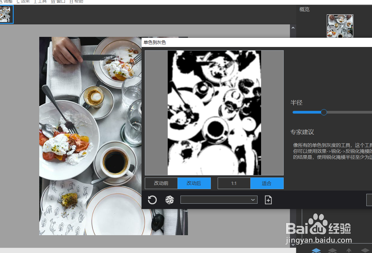 如何用photodemon将图片做成灰色模式