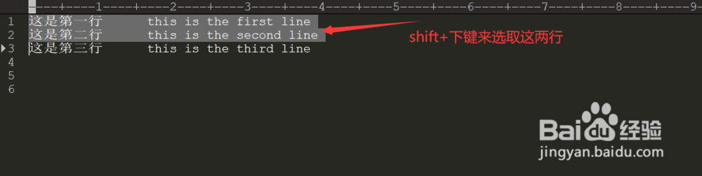 editplus编辑时如何拖动复制整行