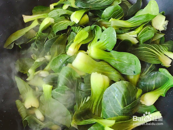 油菜炒鸡蛋的做法