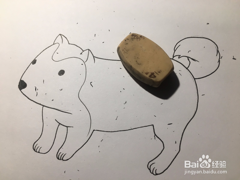 画一只小狗 狗仔简笔画 幼儿简笔画