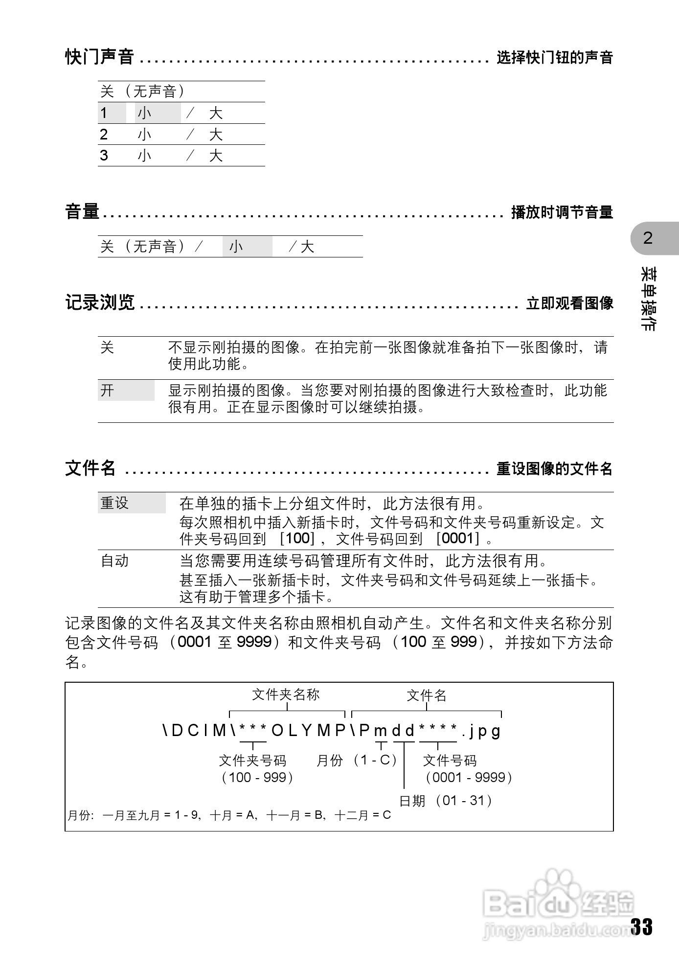 OLYMPUS Syulus725 SW/U725 SW数码照相机使用说明书:[4]