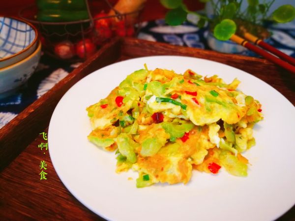 剁椒苦瓜炒鸡蛋