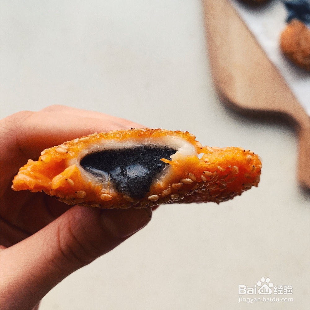 超诱人的南瓜芝麻饼