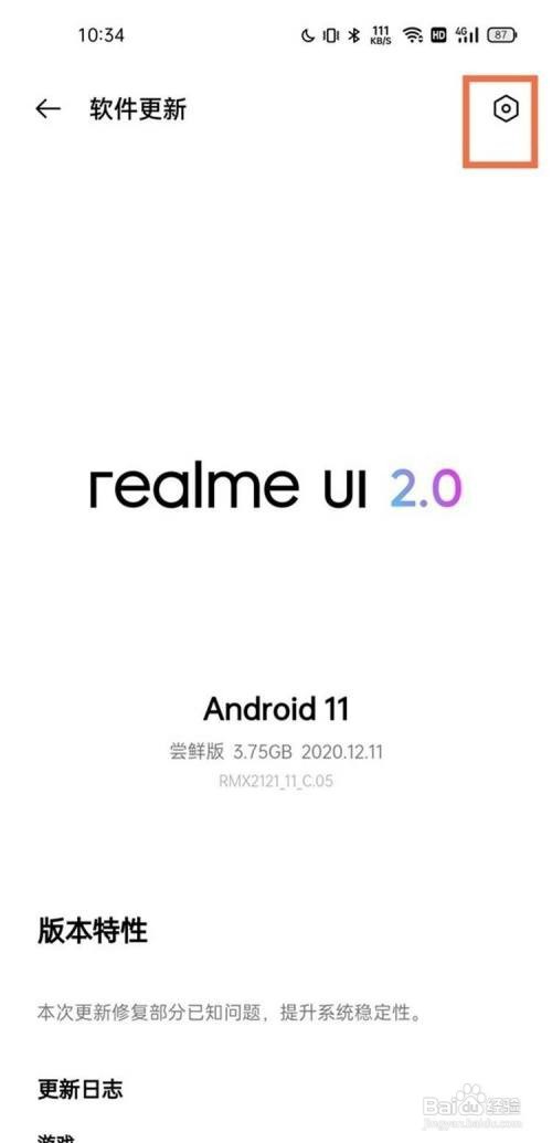 realme真我V13如何使用夜间自动更新?