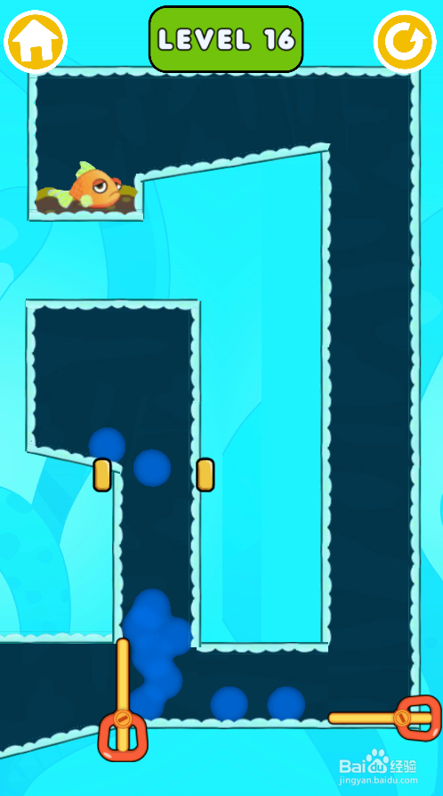 Fish Rescue Pull The Pin的Level 16怎样过关