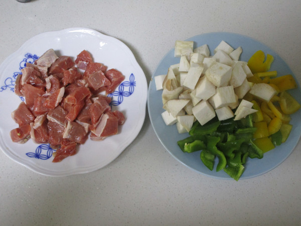 黑椒杏鲍菇牛肉粒