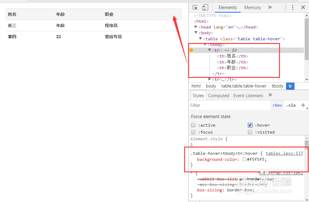 bootstrap表格的使用方法