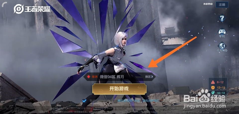 王者荣耀忘记哪个区了