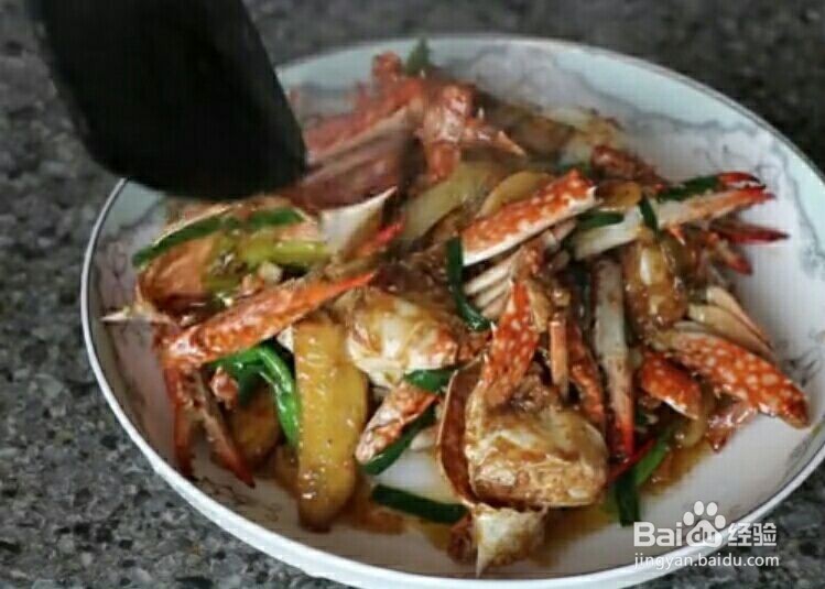 油焖螃蟹拖后腿做