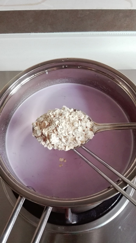 紫薯燕麦牛奶羹