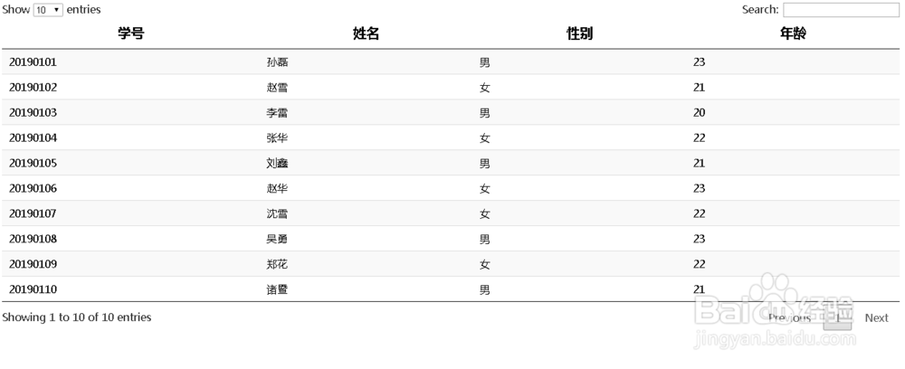 datatables 如何改字体的大小