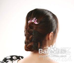 优雅韩式编发盘发发型diy图解教程