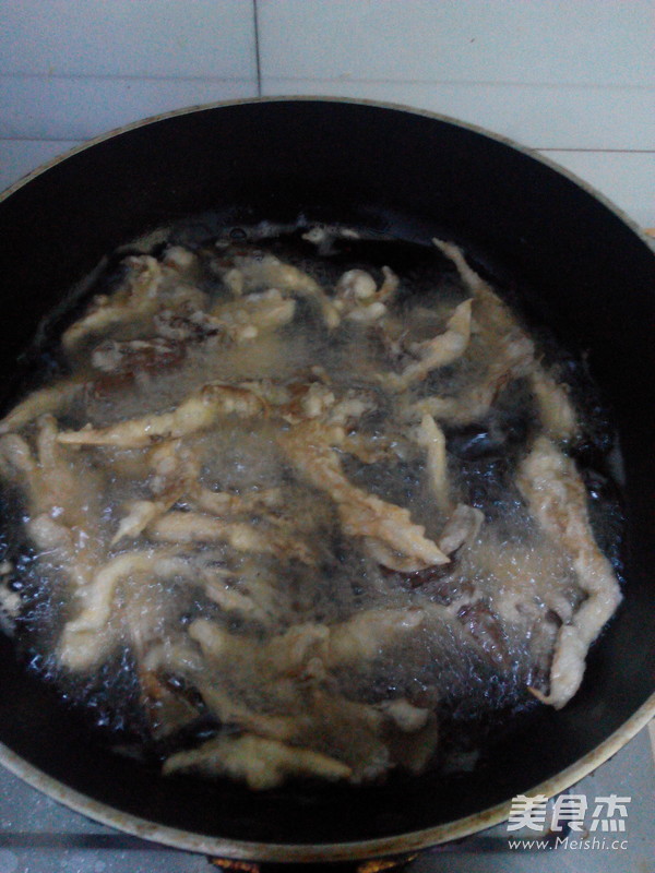 干炸平菇的做法