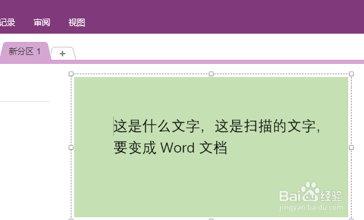 怎么将扫描图片上的文字变成word文档