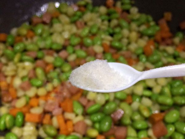 火腿玉米毛豆杂炒