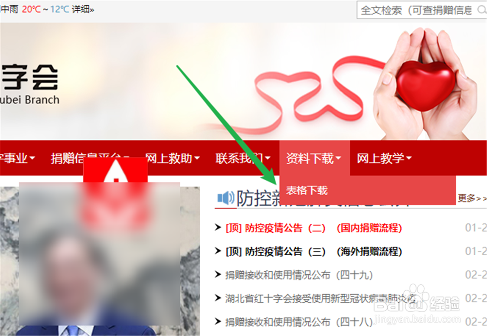 怎么查看武汉红十字会捐赠物资标准?