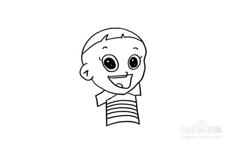 画大头儿子的儿童卡通简笔画教程