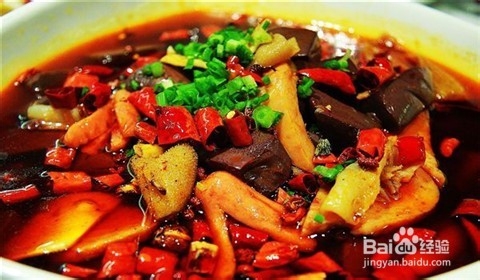 重庆小吃之毛血旺