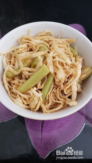 豆角焖面的做法