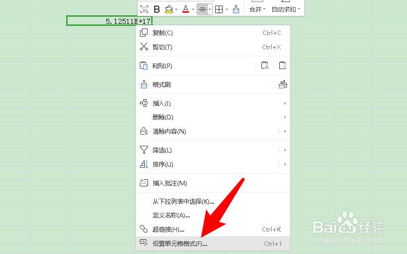 wps表格数字变成e+17