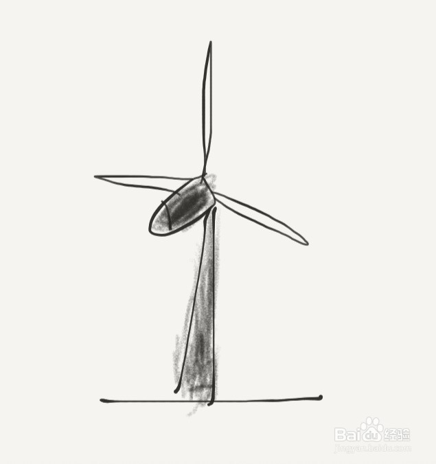 涂鸦系列之如何画风力发电机
