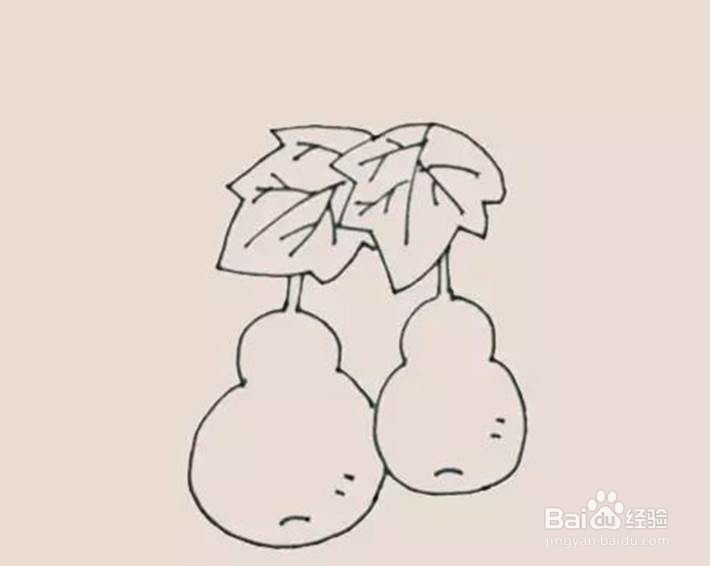 儿童画如何画葫芦的简笔画