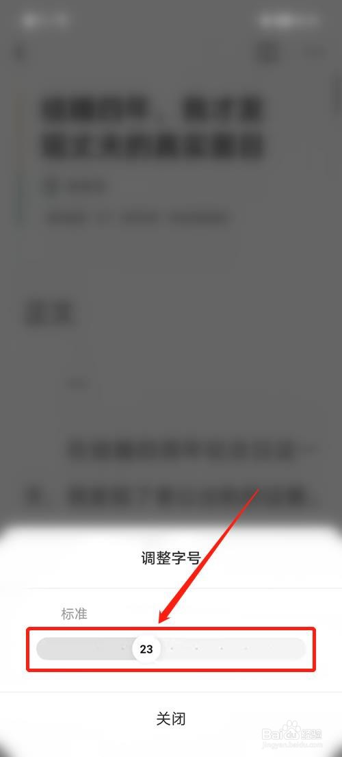 番茄小说怎么调大阅读字体