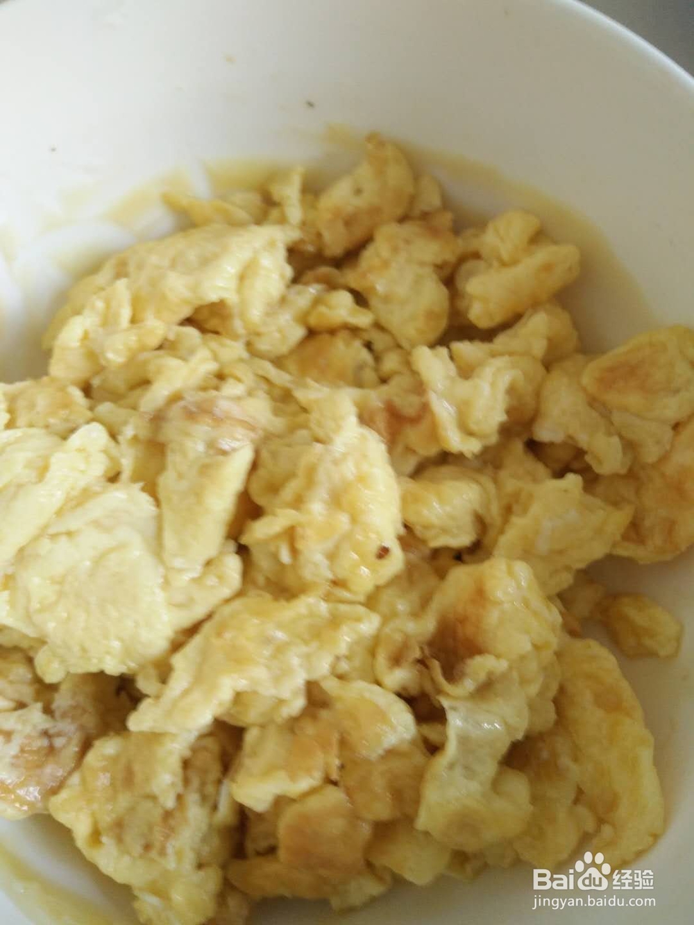 私房菜——蒜黄炒鸡蛋。