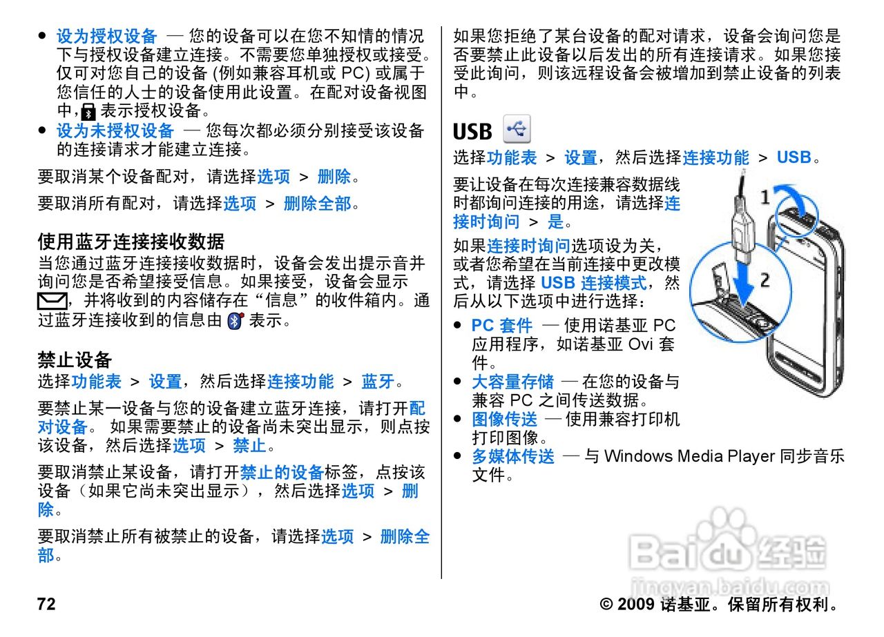 诺基亚 Nokia 5800i手机使用说明书:[8]