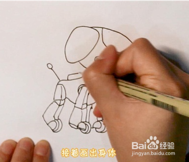 汪汪队机器狗简笔画