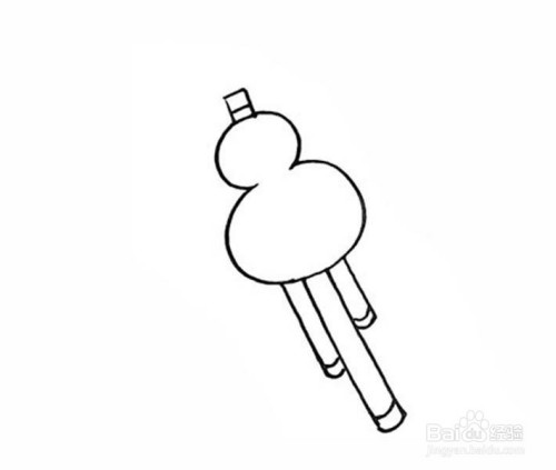 如何画乐器葫芦丝的卡通简笔画