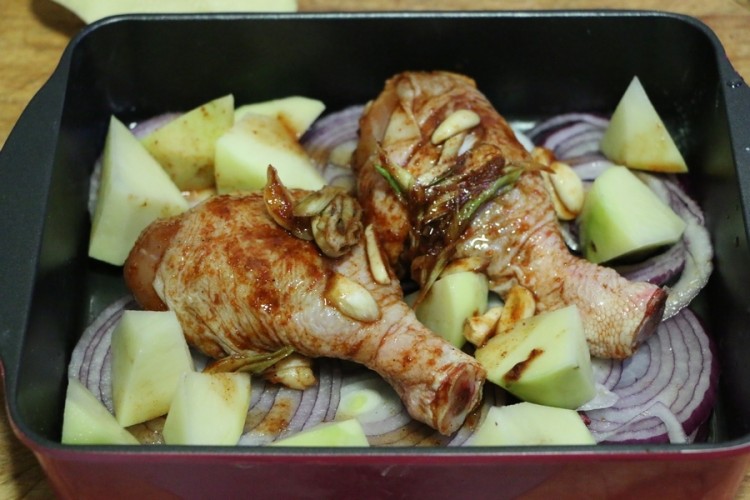 教你做香烤鸡腿配土豆,简单易学