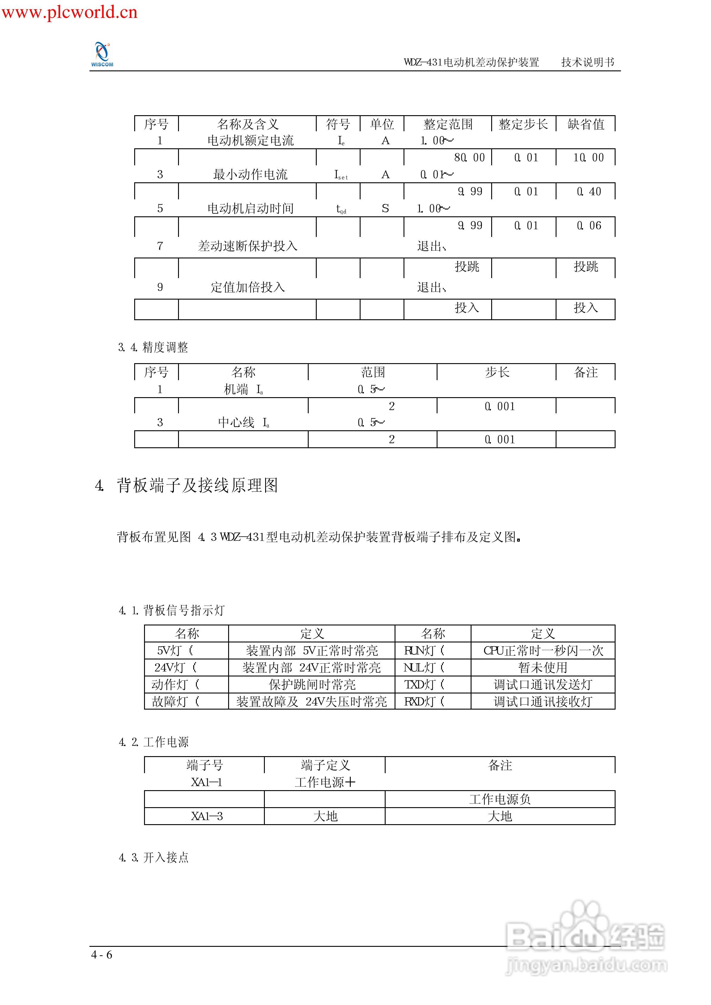 WDZ-491电压互感器保护测控装置说明书:[8]