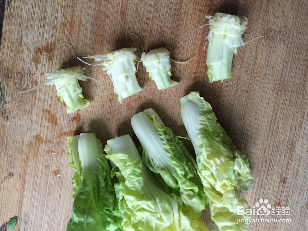 家常菜系清炒黄白菜