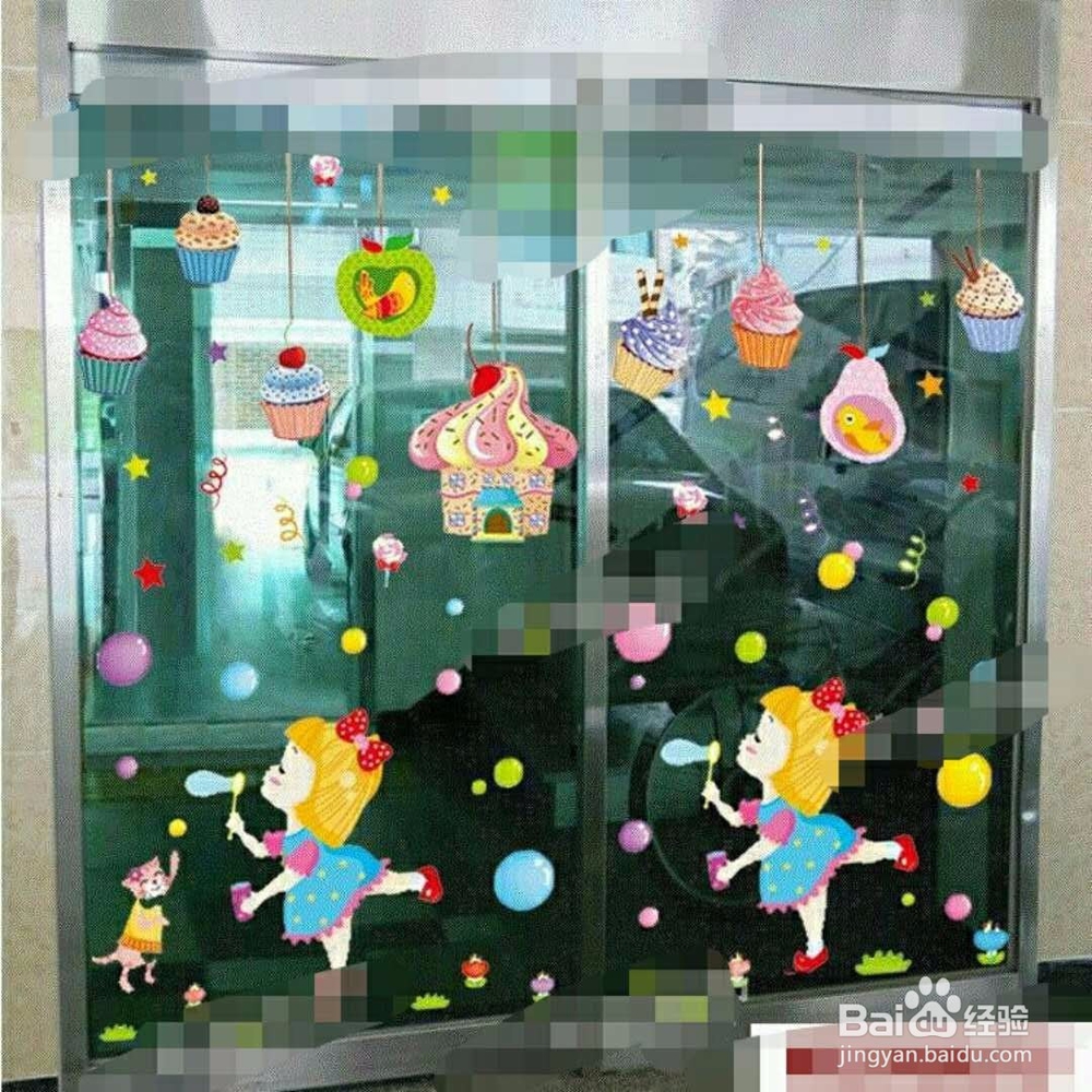 店面玻璃标志贴怎么贴