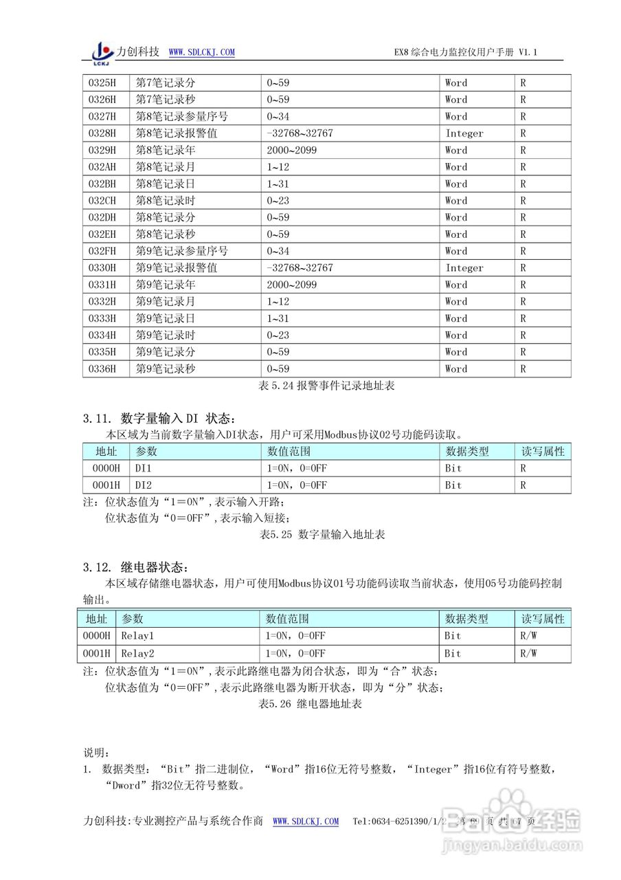 EX8系列综合电力监控仪表使用说明书:[8]